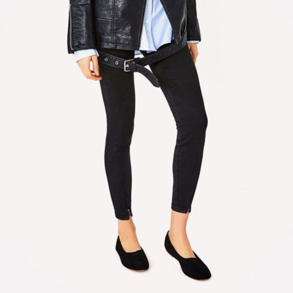 Zara Shoes - Zara Soft Suede Leather Foldable Ballet Flats